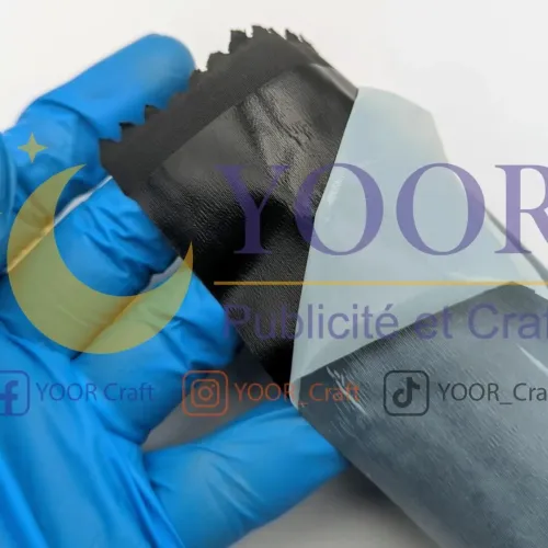 Tissu de reliure noir adhésif قماش تجليد اسود لاصق