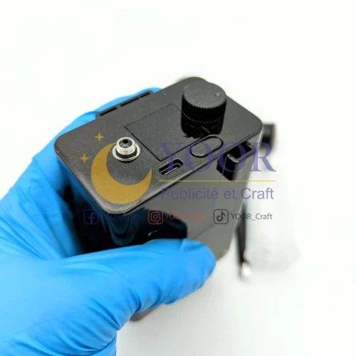 aérographe avec compresseur rechargeable ايروغراف مع ضاغط هواء محمول