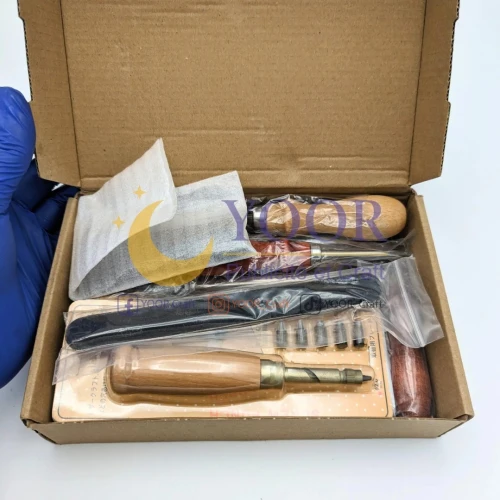 kit outils cuir 23pcs طقم ادوات الجلد