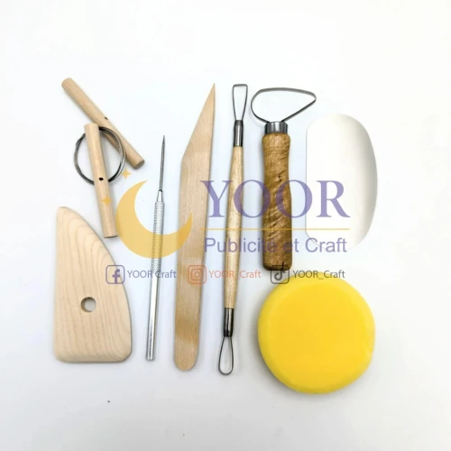 kit outils de sculpture طقم ادوات النحت على الطين