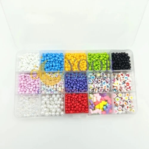 boite perles 15 cases علبة خرز