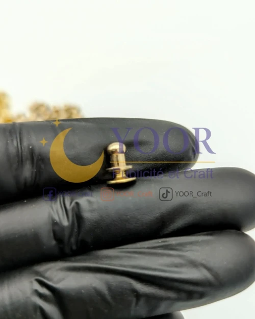 clou attache ceinture doré مسمار مثبت للحزام ذهبي