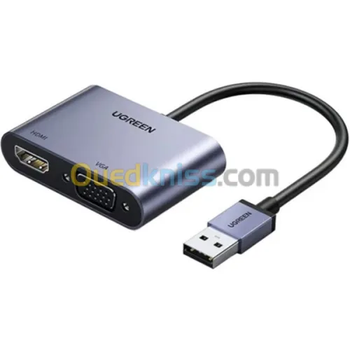CONVERTISSEUR UGREEN USB 3.0 HDMI + VGA 20518