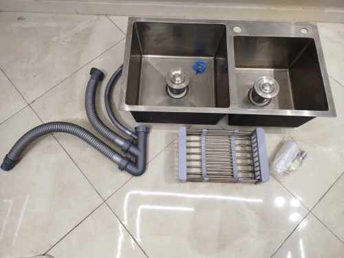 Evier Inox brossé 82 x 45 cm 