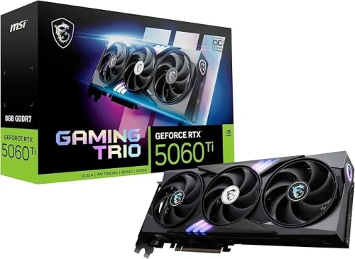 CARTE GRAPHIQUE MSI GEFORCE RTX 5060TI 8GB GAMING TRIO