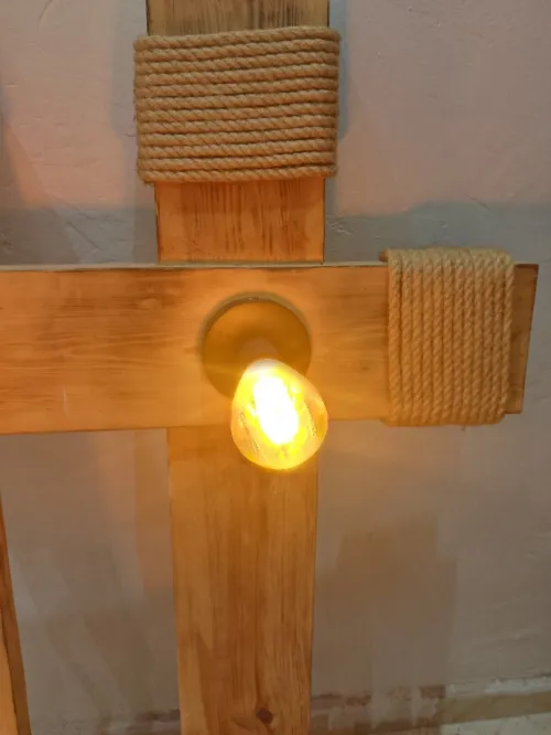 Lustre en boit 