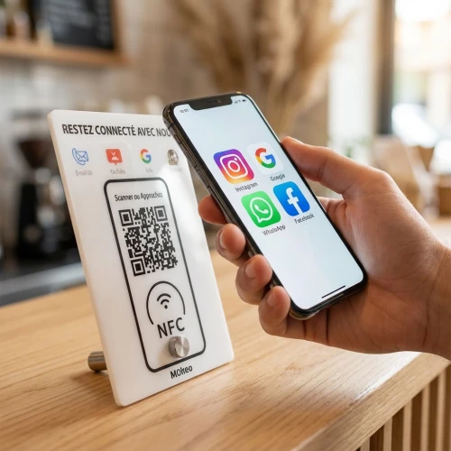 Plaque NFC Pro - Tous vos réseaux en un seul scan