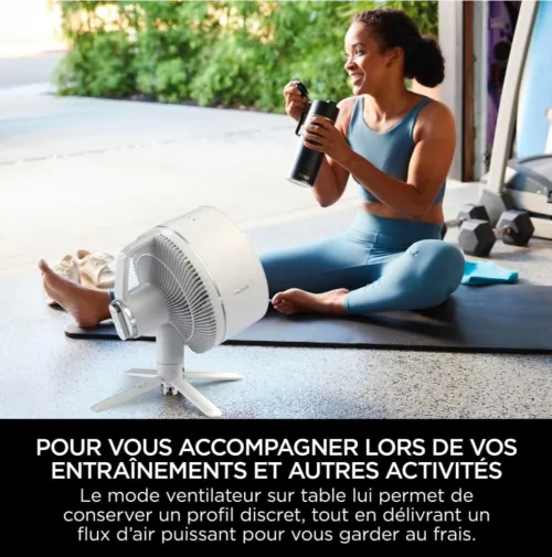 VENTILATEUR  flexbreeze - shark sans fils / batterie 20 h / silencieux / portable