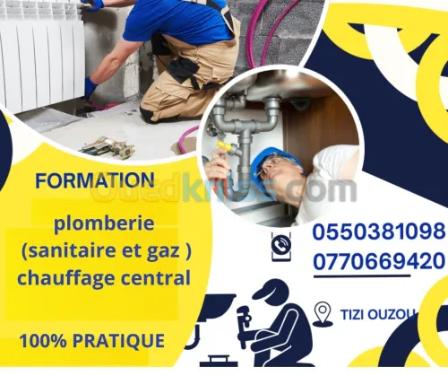 Formation Plomberie et chauffage central 