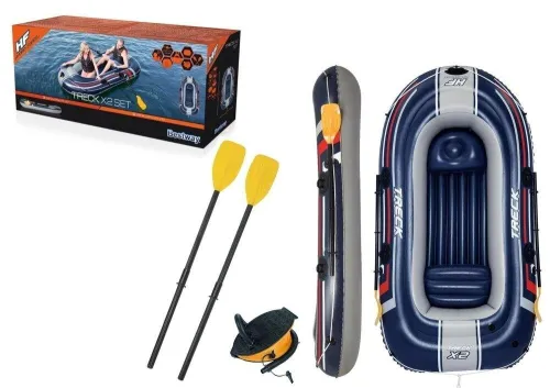 Bateau 61068 Bestway gonflable Hydro-Force Treck X 2 pour 2 personnes 255 x 127 x 36 cm 