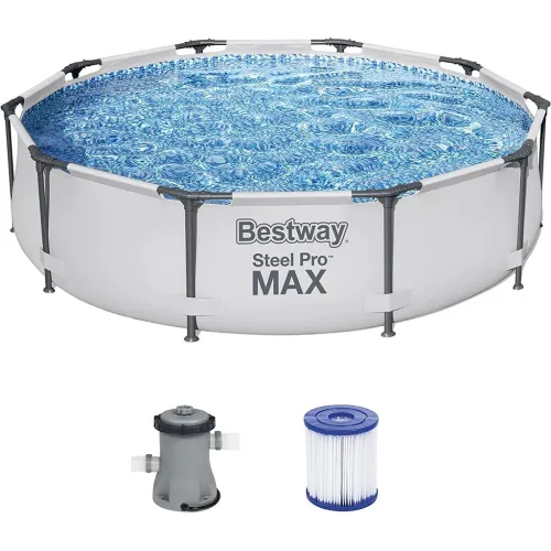 Steel Pro Max Piscine Ronde Avec Filtre et Pompe 305x76cm Bestway