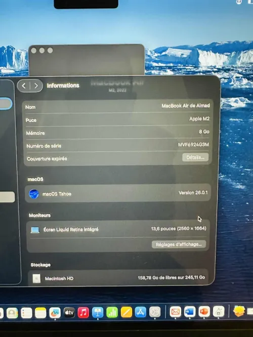 Vent MAC-book AIR M2