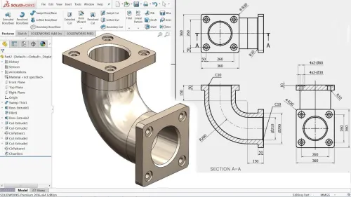 Conception mécanique  SolidWorks  تصميم ميكانيكي