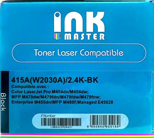 Pack 4 Toners Compatibles HP 415A (W2030A -> W2033A)