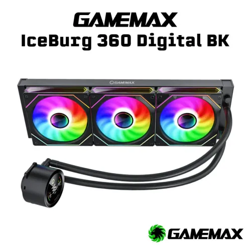 Watercooling AIO GameMax Iceburg 360 Digital - Écran LCD ARGB - Neuf