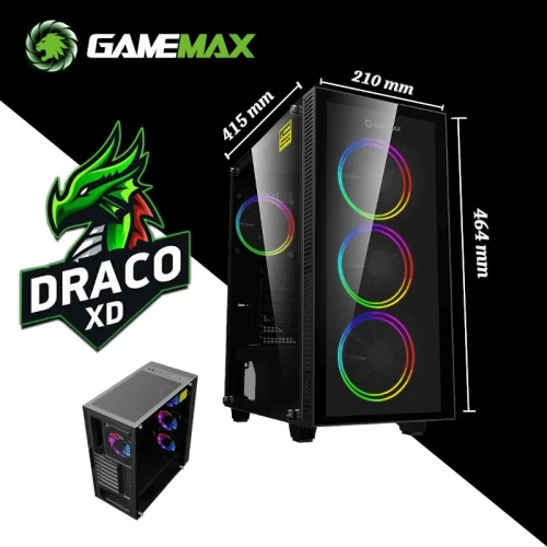 Draco XD GAMEMAX Boitier Gaming Rainbow
