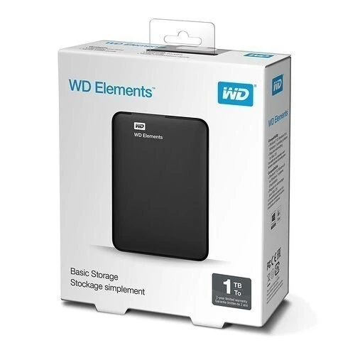 Disque Dur Externe WD Elements 1To - USB 3.0 Portable - Haute Performance & Sécurité (Neuf)
