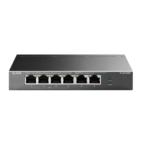 Switch PoE TP-Link TL-SF1006P / 6 Ports (4 Ports PoE+) / Idéal pour Caméras IP & Points d'accès