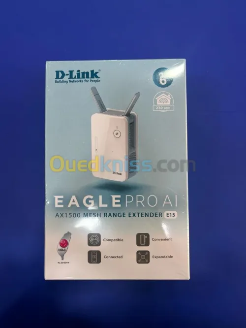 D-link E15 Répéteur Extendeur EAGLE PRO AI Mesh AX1500  WIFI 6