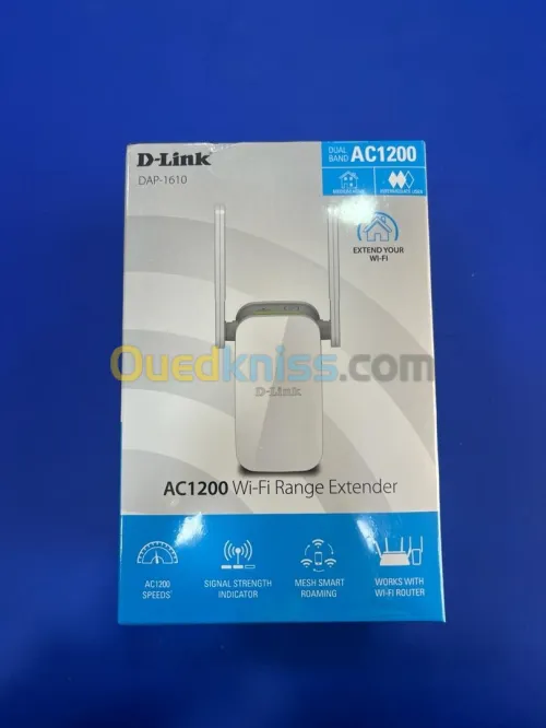 Répéteur Wi-Fi D-Link DAP-1610 - Extenseur de portée AC1200 - Neuf