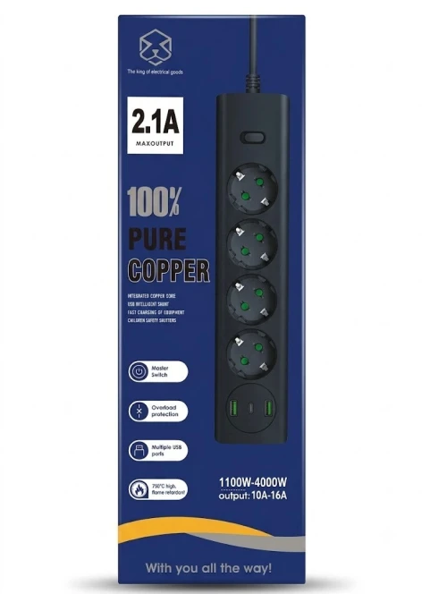 Multiprise YS-T15 Power Strip 1100W-4000W