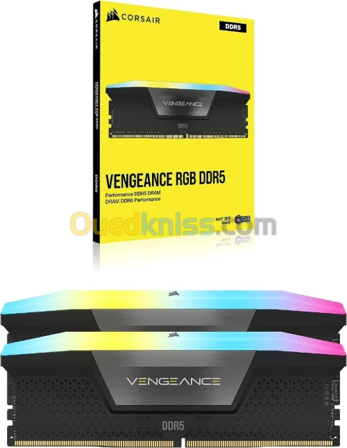 RAM DDR5 CORSAIR VENGEANCE RGB 32GB 16X2 6400MHz cl32