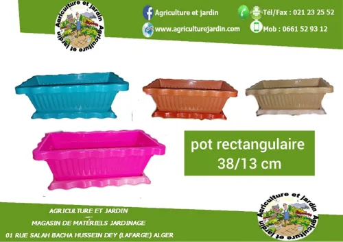 Pot rectangulaire 