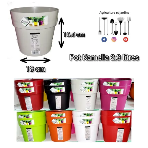 Pot en plastique Kamelia