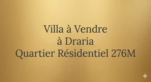 Vente Villa Alger Draria