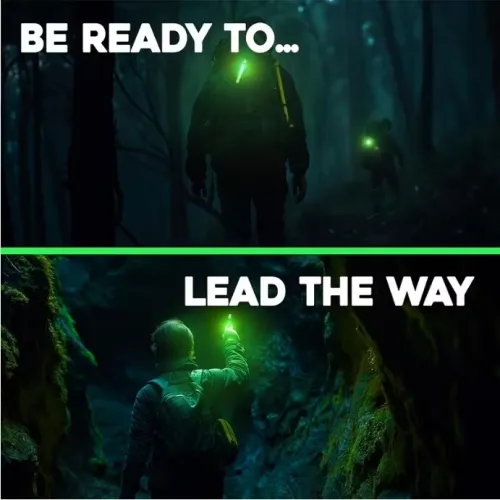 Lot de 5 Bâtons lumineux fluorescent ultra-puissant - Vert