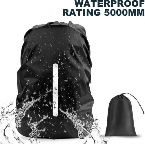 Housse de Pluie Étanche pour Sac à Dos - Protection Totale Randonnée, Trekking & Hikking, Bikepacking