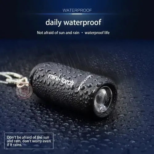Mini Lampe Torche Rechargeable USB Portative - Ultracompacte, Puissante Porte-clés Intégré