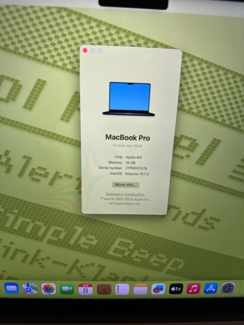 Macbook pro m4 2024 16/512gb