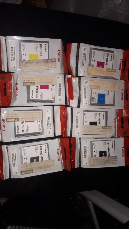 Canon  pfi-107c  pfi-107y  pfi-107m