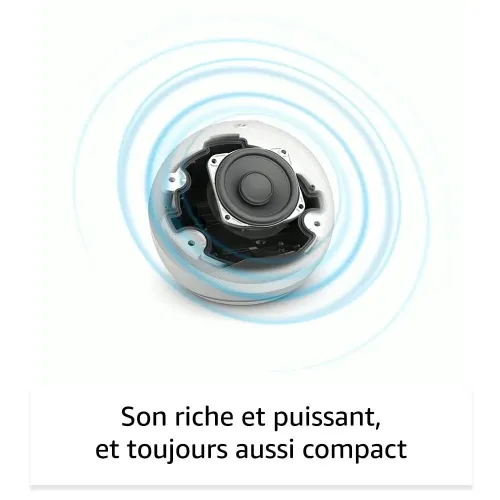 Echo Dot (5e génération, modèle 2022) avec horloge
