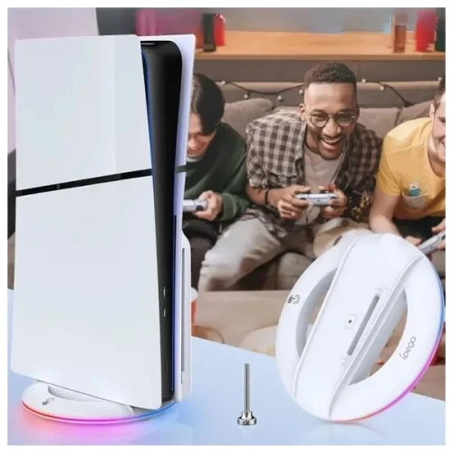 IPEGA Support vertical slim ipega PS5-RGB - Blanc