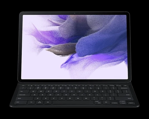 Pochette clavier Galaxy Tab S8+ / S7 FE / S7+ Book Cover Keyboard Slim, Black