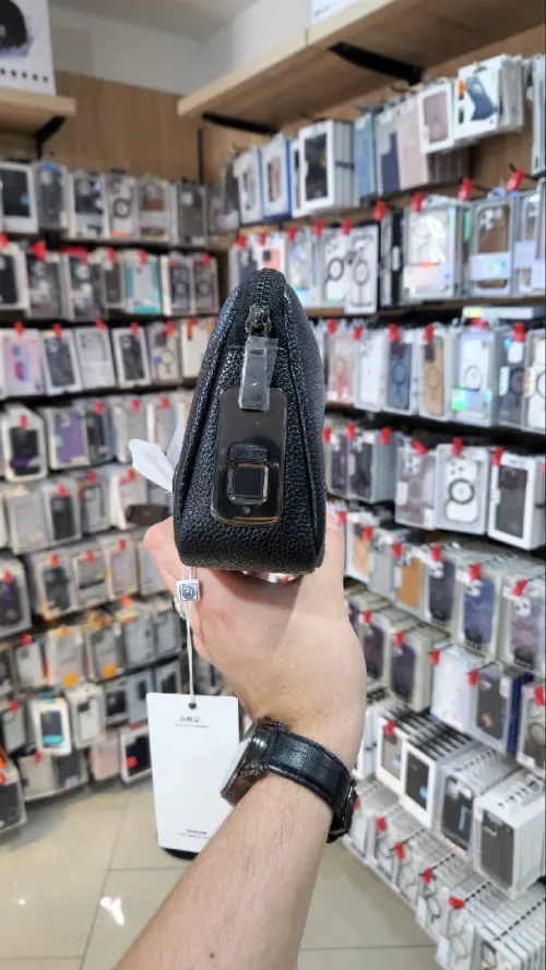 Sacs à empreintes digitales en cuir pour hommes