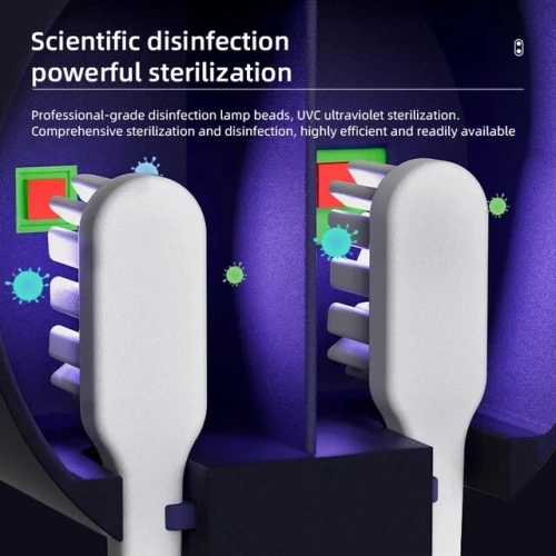Stérilisateur de brosse à dents UV, support mural aste à séchage rapide avec affichage LED