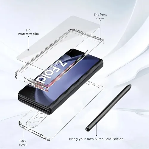 Coque Antichoc Samsung Zfold 6/7en crystal avec pen