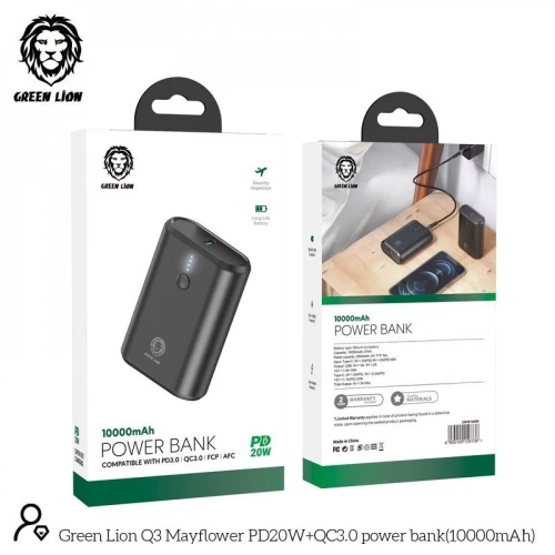 Power bank green lion 10000 Mah 
