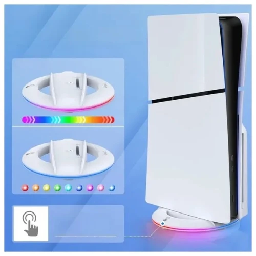 IPEGA Support vertical slim ipega PS5-RGB - Blanc