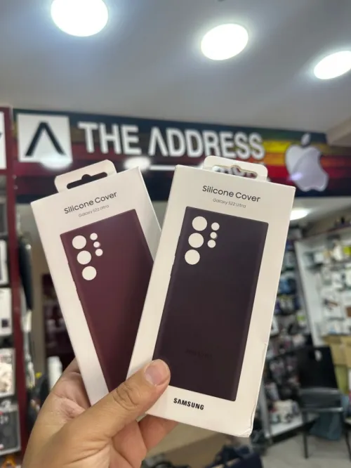 Coque original Samsung en silicone Galaxy S23 Ultra/S23/S22 ultra 