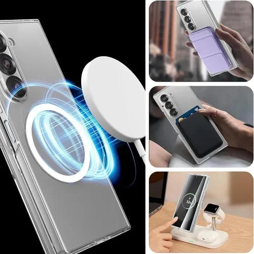 Coque Antichoc magnétique transparente pour Galaxy ZFold 7