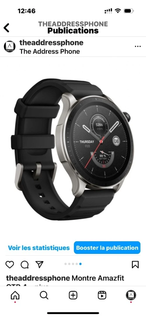 Montre Amazfit GTR 4 