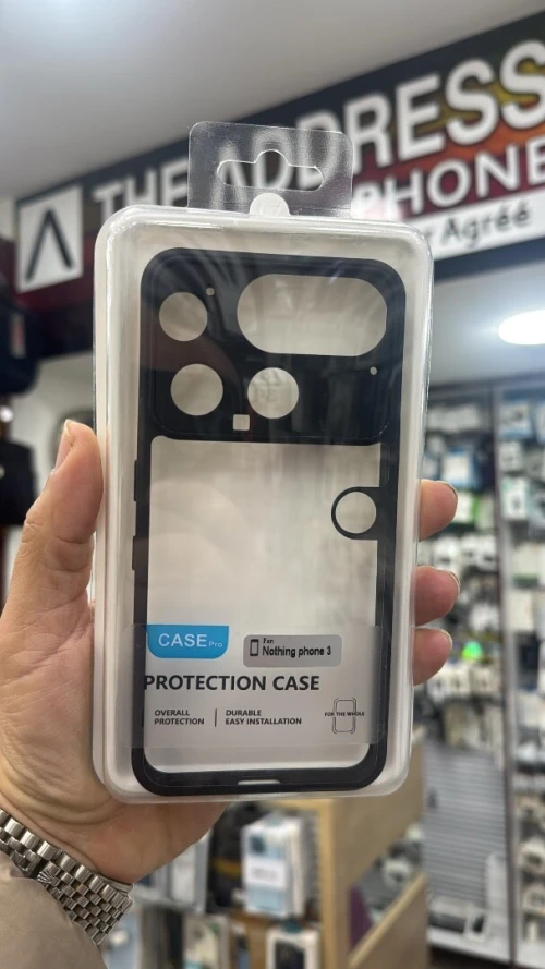Coque Antichoc Transparente avec bordure noir Nothing Phone 3