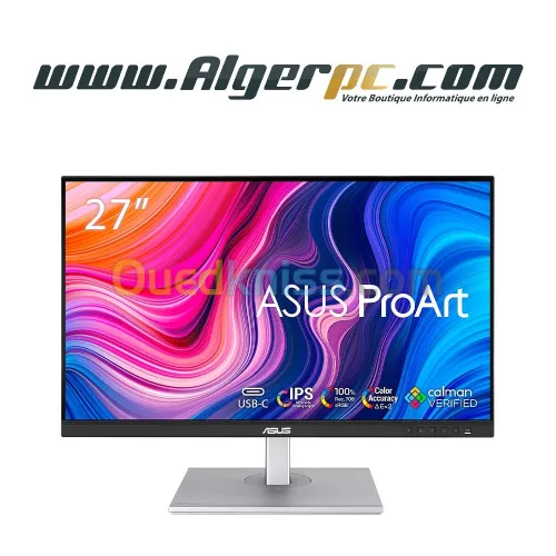Ecran Asus ProArt PA278CV 27 Pouces 2K (QHD)/Dalle IPS 16:9eme/5ms/HDMI/DisplayPort/USB-C