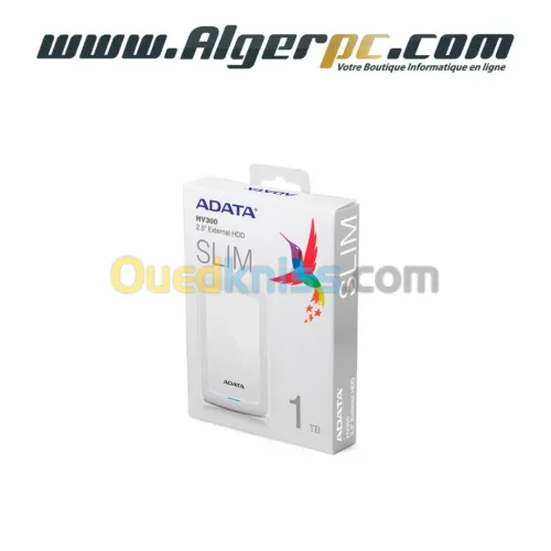 Disque dur externe 1To USB 3.2 ADATA SLIM HV300 HDD  