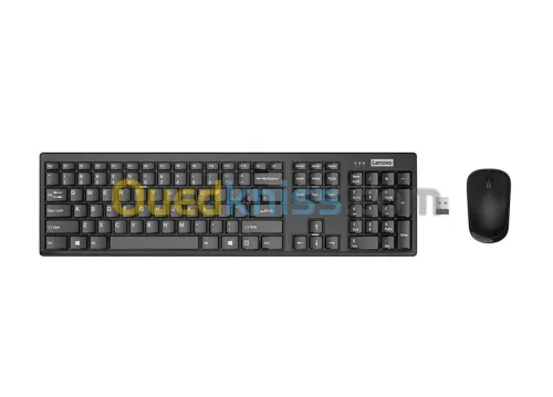 Ensemble ( Pack / Kit )  Clavier + souris sans fil Lenovo 100 Azerty