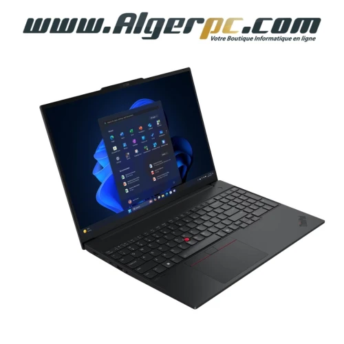 Lenovo Thinkpad E16 Gen 3 Intel Core Ultra 5 225U/16Go DDR5/512 SSD/Ecran IPS 16 pouces WUXGA/Intel graphics/Lecteur dempreintes digitales/Clavier rétroéclairé AZERTY/Windows 11 Pro